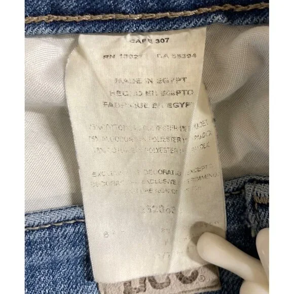 Lee Regular Fit Straight Leg Mid Rise Women's Size 6 Dark Blue Denim Jeans - Picture 8 of 9